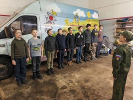 Занятие по строевой подготовке